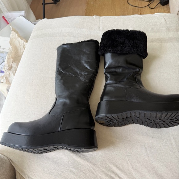 Revolve NWT Brand Paloma Barceló Boots leather flatform boots Two boots in one❤️ - Picture 9 of 11